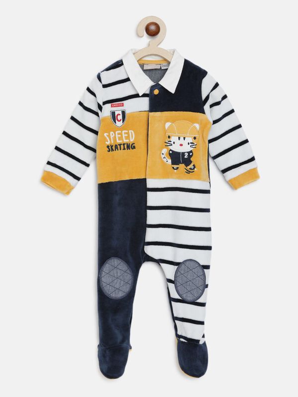 Velour Babysuit-Front Opening image number null